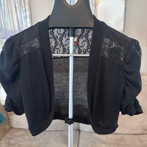 No Boundaries Black Lace Cardigan